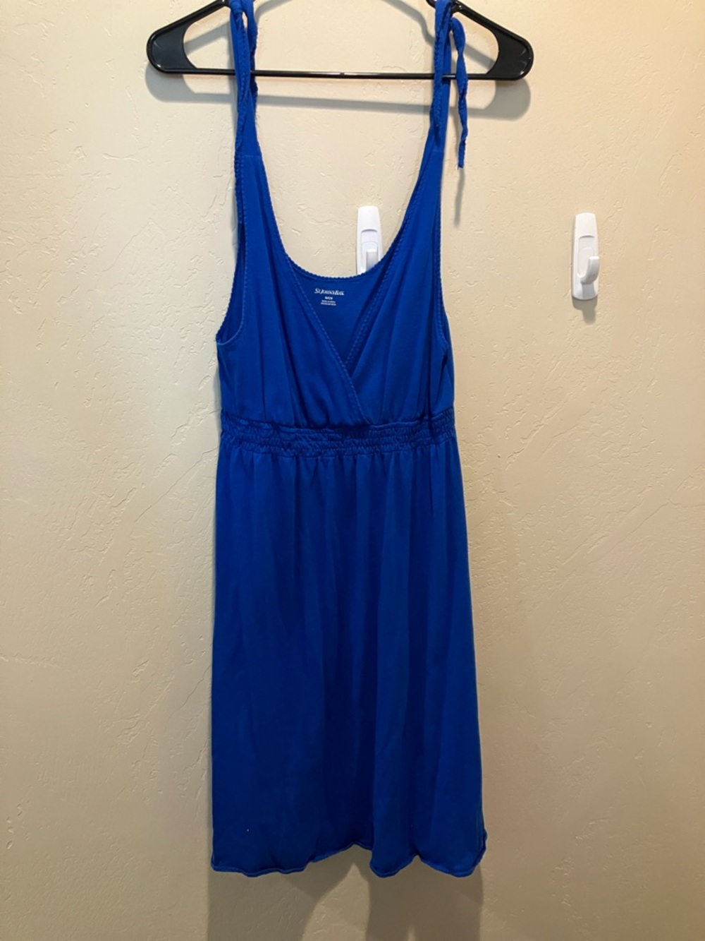 Bright Blue Wrap Top Tie-Strap Sundress Small